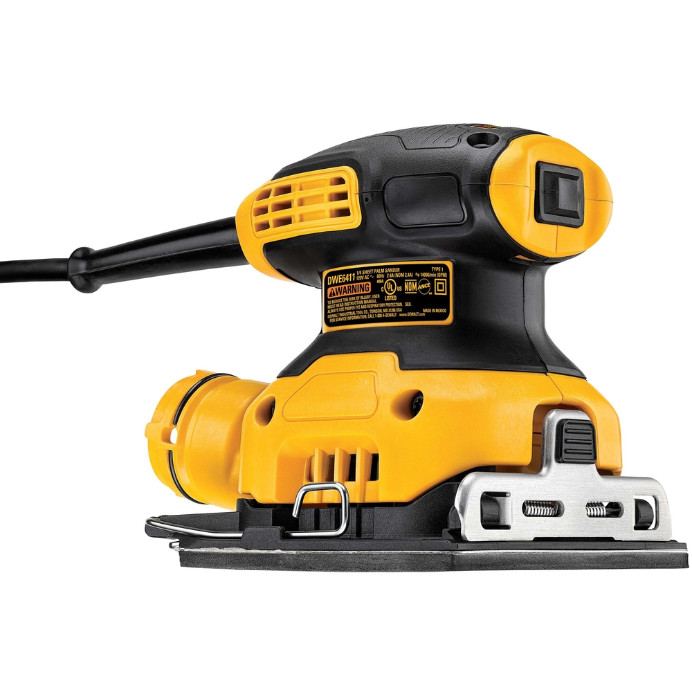 Ponceuse vibrante 1/4 de feuille 230 W - sac à poussière avec adaptateur d'aspi. - DWE6411-QS - DEWALT
