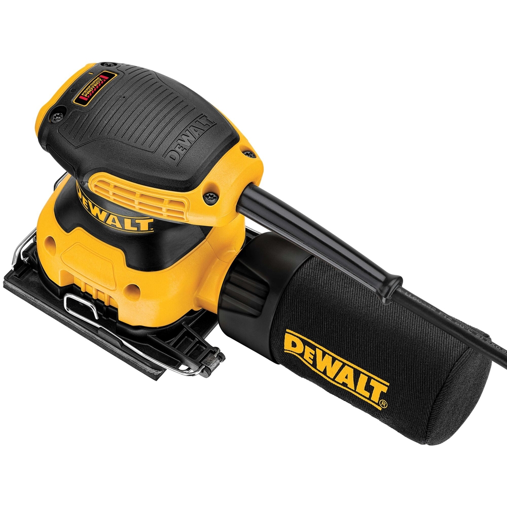 Ponceuse vibrante 1/4 de feuille 230 W - sac à poussière avec adaptateur d'aspi. - DWE6411-QS - DEWALT