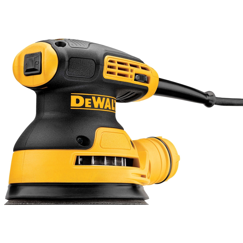 Ponceuse excentrique 280 W 125 mm - sac à poussière + adaptateur aspirateur - DWE6423-QS - DEWALT