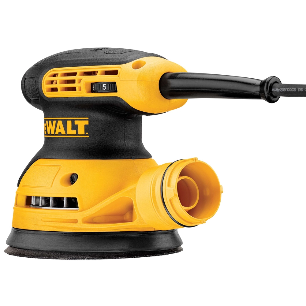Ponceuse excentrique 280 W 125 mm - sac à poussière + adaptateur aspirateur - DWE6423-QS - DEWALT