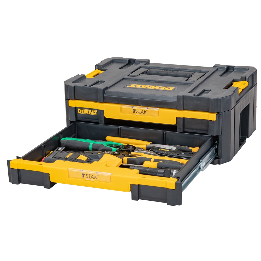Coffret TSTAK IV - 2 tiroirs avec diviseurs - DWST1-70706 - DEWALT