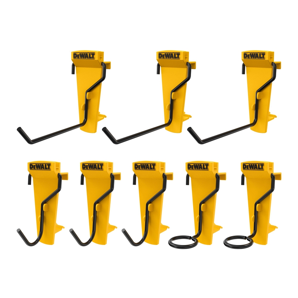 Lot de 8 crochets simples - DWST82816-0 - DEWALT