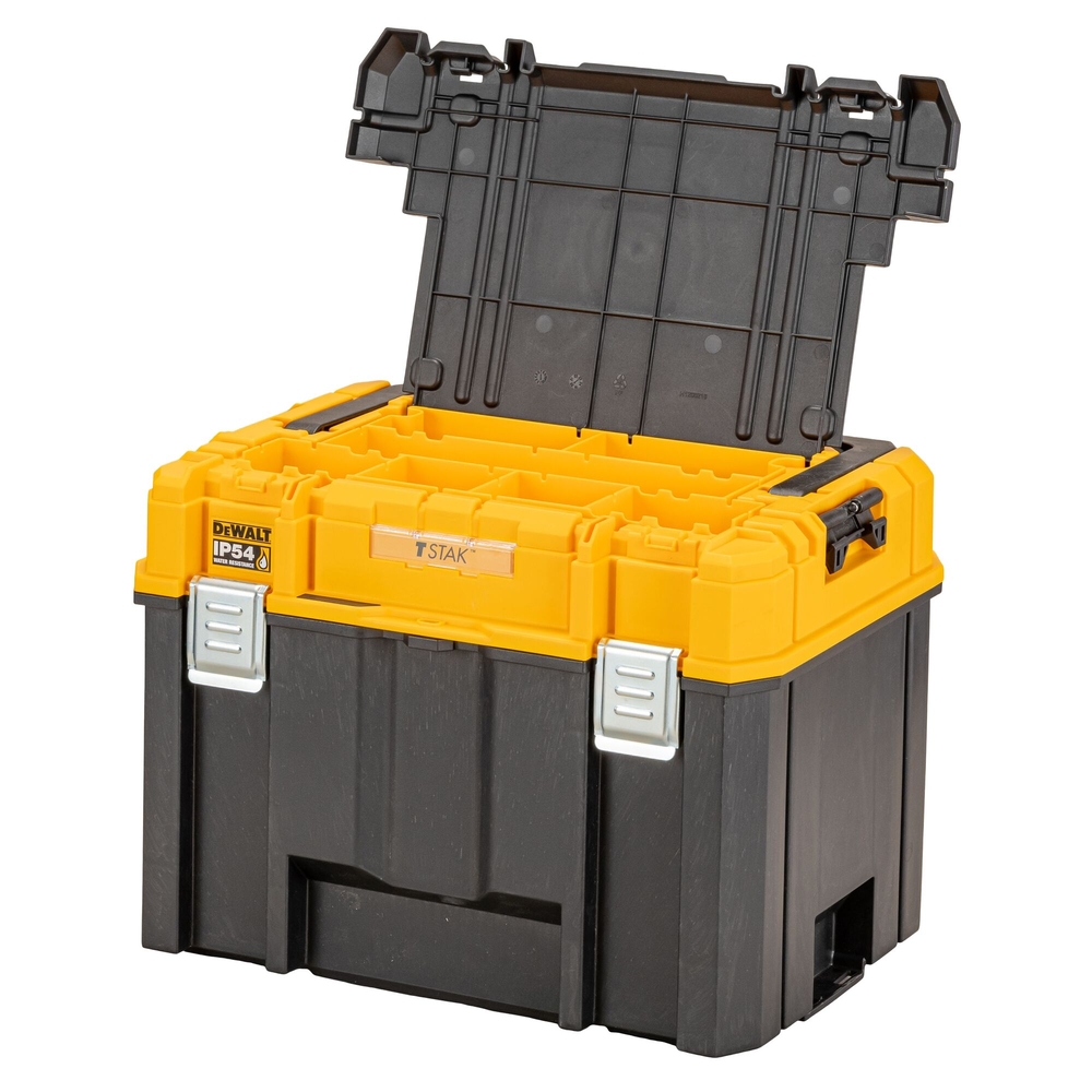 Coffret TSTAK IP54 - grande contenance avec organiseur et longue poignée - DWST83343-1 - DEWALT