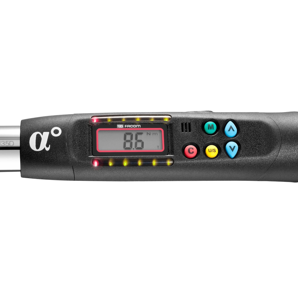Clé dynamométrique électronique couple/angle avec cliquet 30 Nm - FACOM - E.316A30R