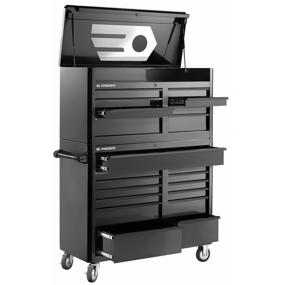 Servante US noire + coffre - 21 tiroirs - FACOM - FAS.21BK
