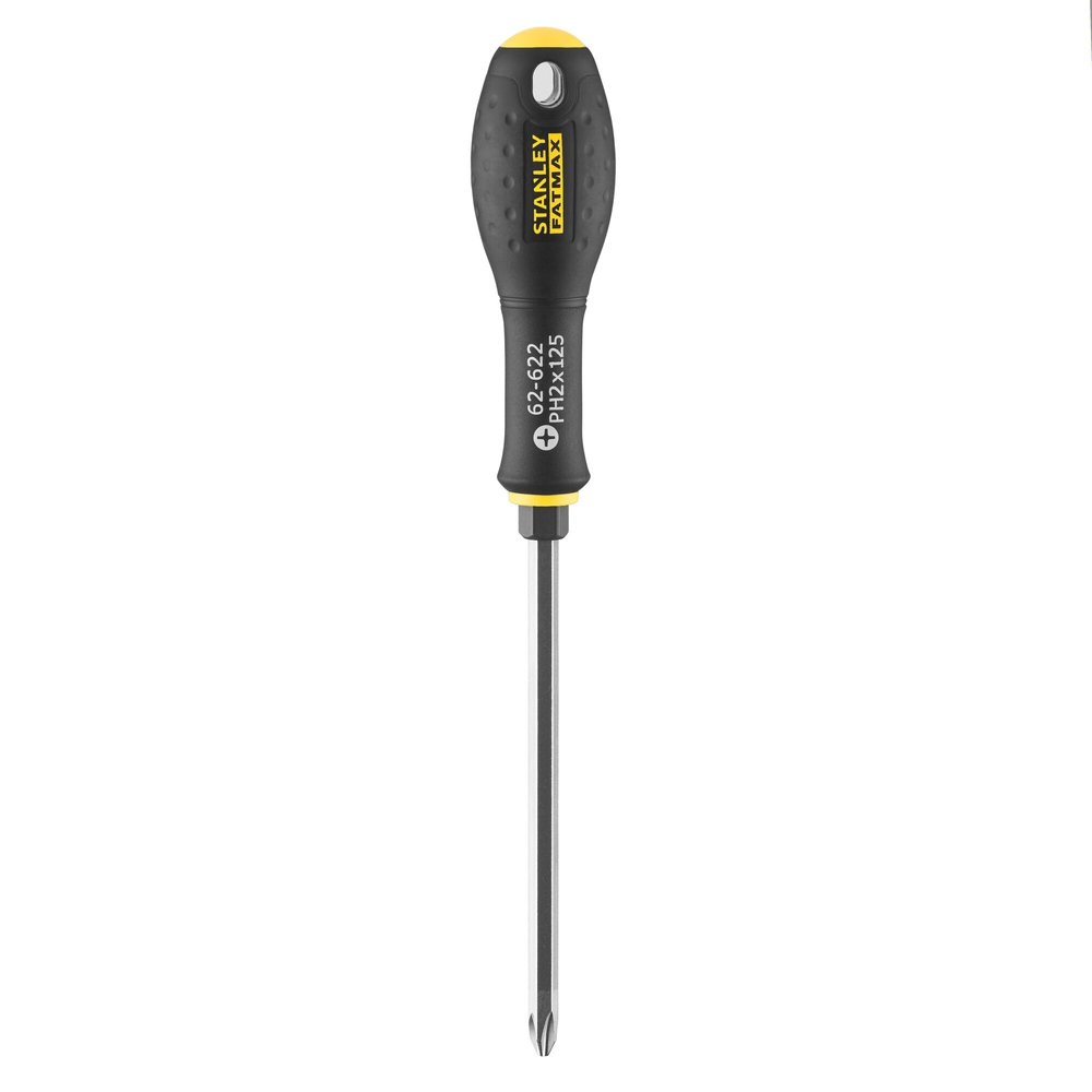 Tournevis Phillips PH2 6 x 125 mm avec écrou 6 pans - Fatmax  - FMHT0-62622 - STANLEY FATMAX