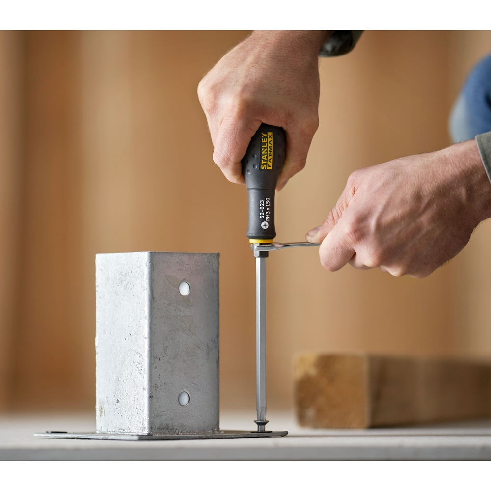 Tournevis Phillips PH3 8 x 150 mm avec écrou 6 pans - Fatmax  - FMHT0-62623 - STANLEY FATMAX