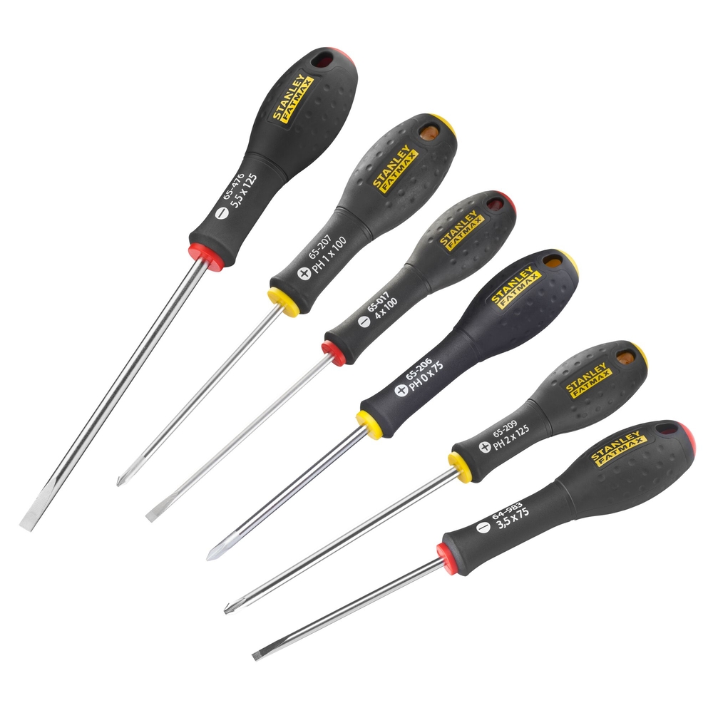 Tournevis d'électricien + Phillips - jeu de 6 pièces - Fatmax - FMHT0-62626 - STANLEY FATMAX