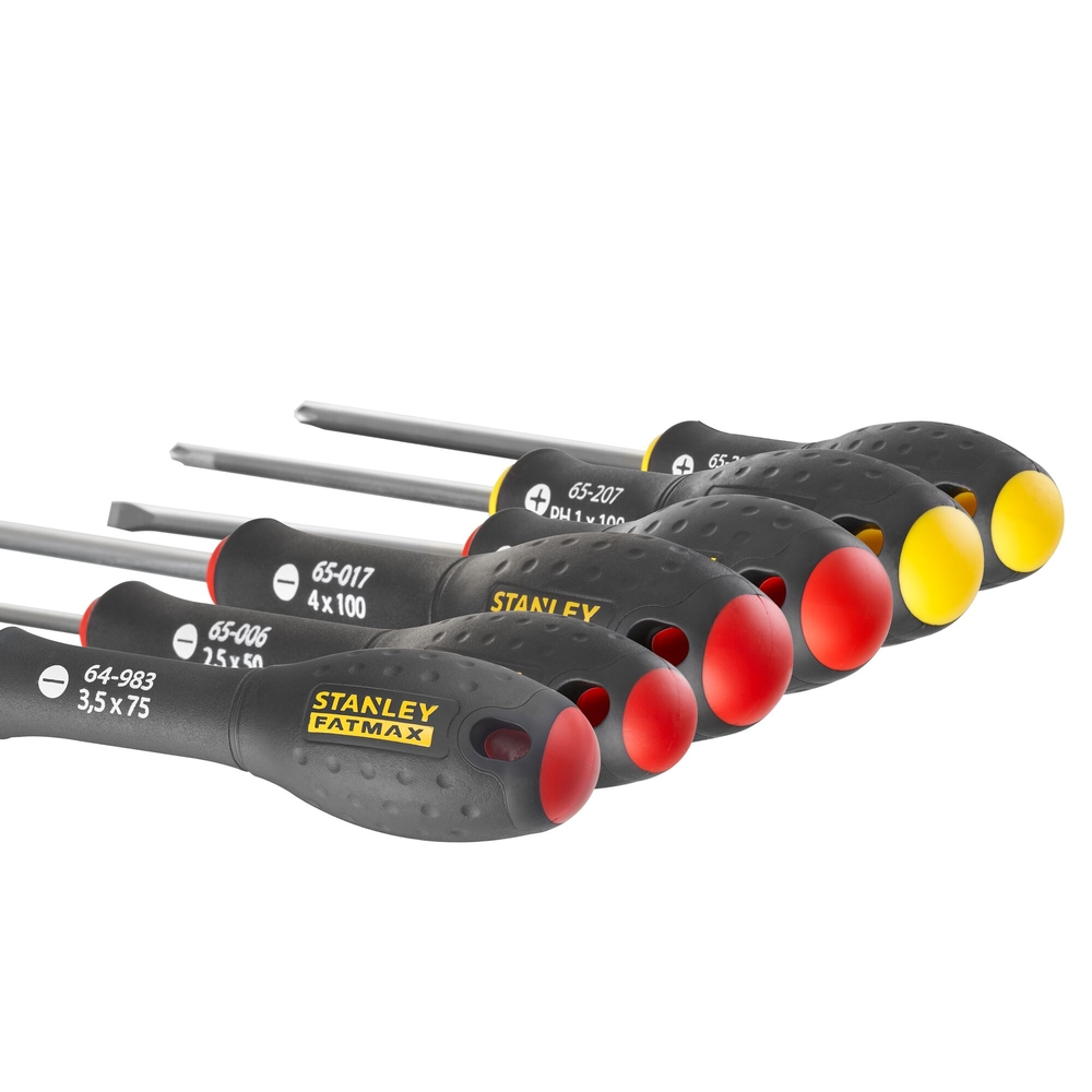 Tournevis d'électricien + mécanicien + Phillips - jeu de 7 pièces - Fatmax - FMHT0-62627 - STANLEY FATMAX