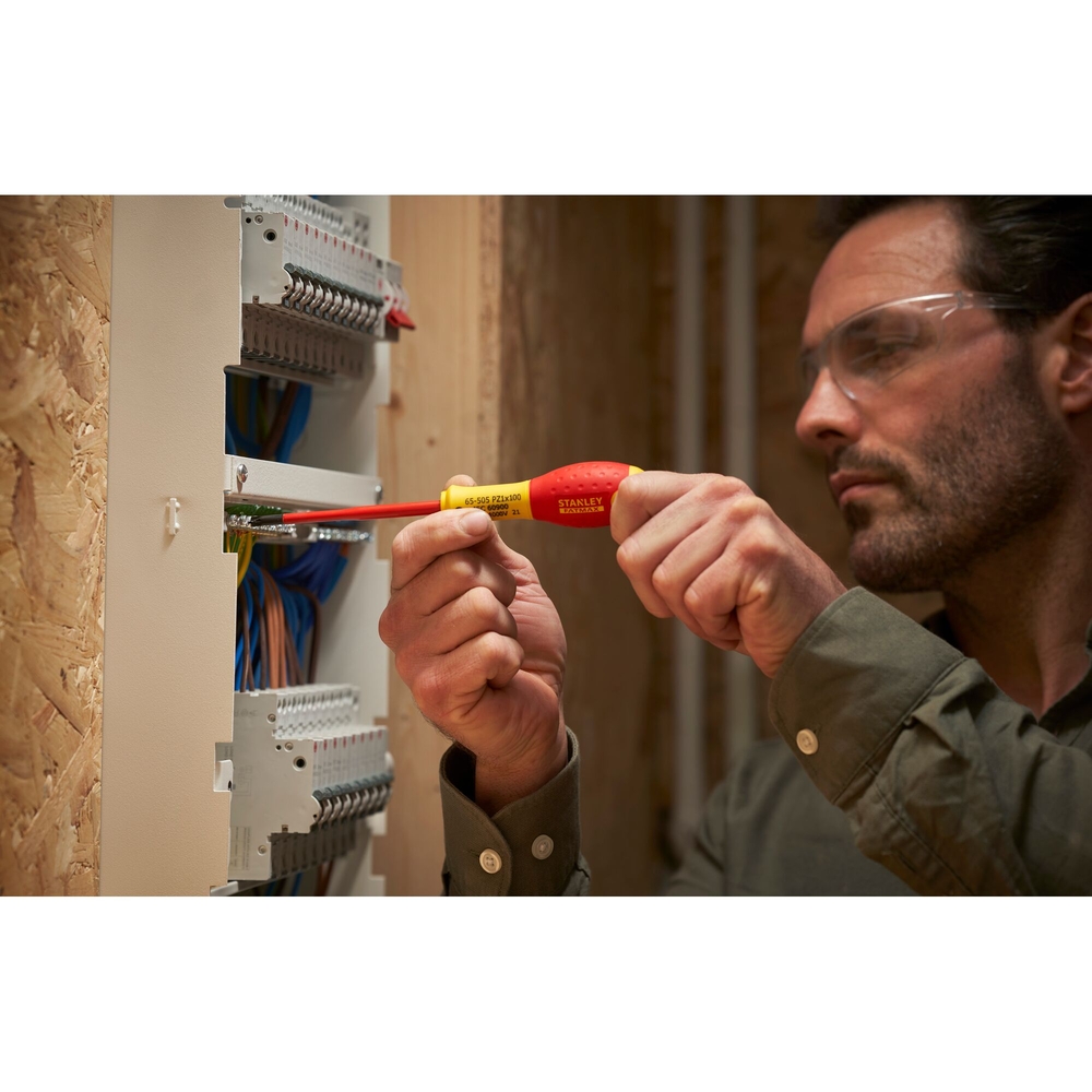 Tournevis borniers isolés 1000 V PZ1 x 100 mm et PZ2 x 125 mm - jeu de 2 pièces - FMHT0-62649 - STANLEY FATMAX