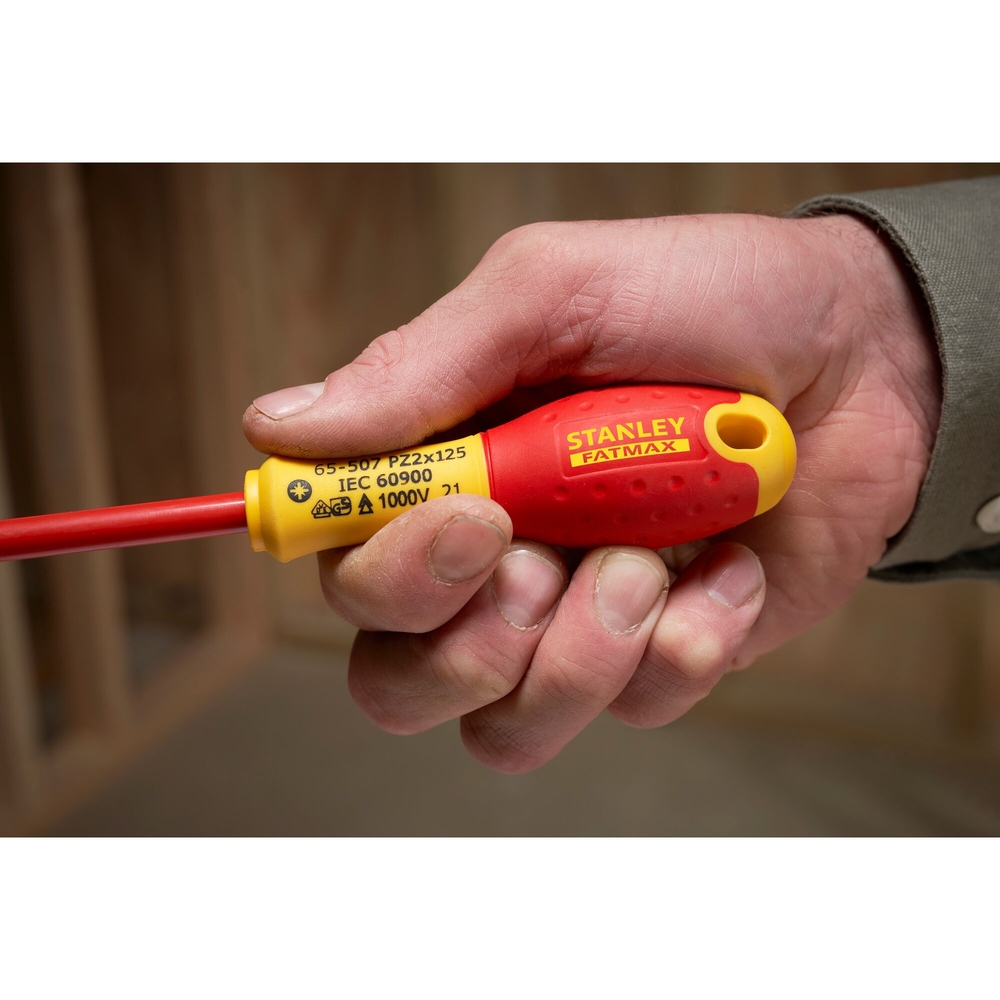 Tournevis borniers isolés 1000 V PZ1 x 100 mm et PZ2 x 125 mm - jeu de 2 pièces - FMHT0-62649 - STANLEY FATMAX