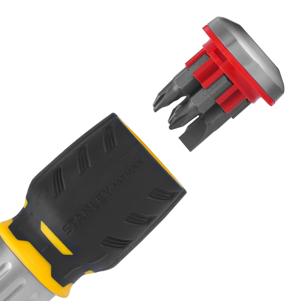 Baby tournevis porte-embouts boule à cliquet + râtelier - FMHT0-62688 - STANLEY FATMAX