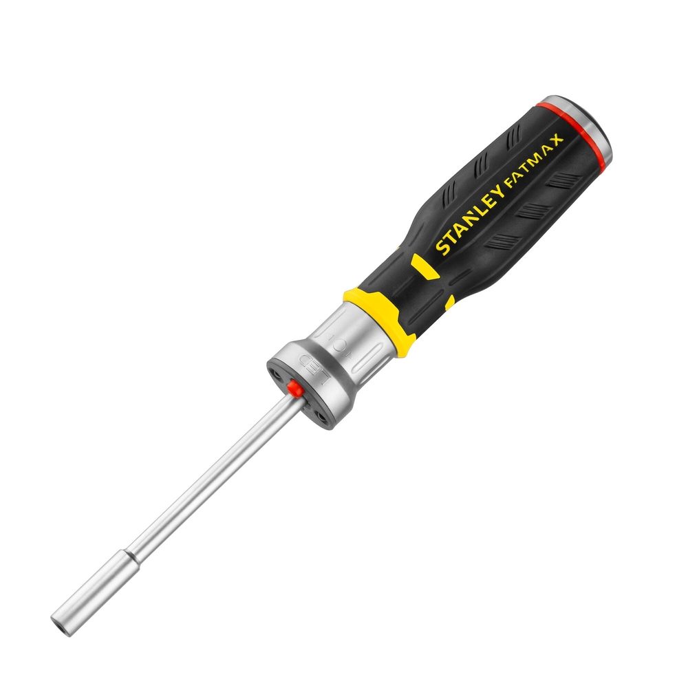 Big tournevis porte-embouts à cliquet + LED + 12 embouts + râtelier - FMHT0-62689 - STANLEY FATMAX