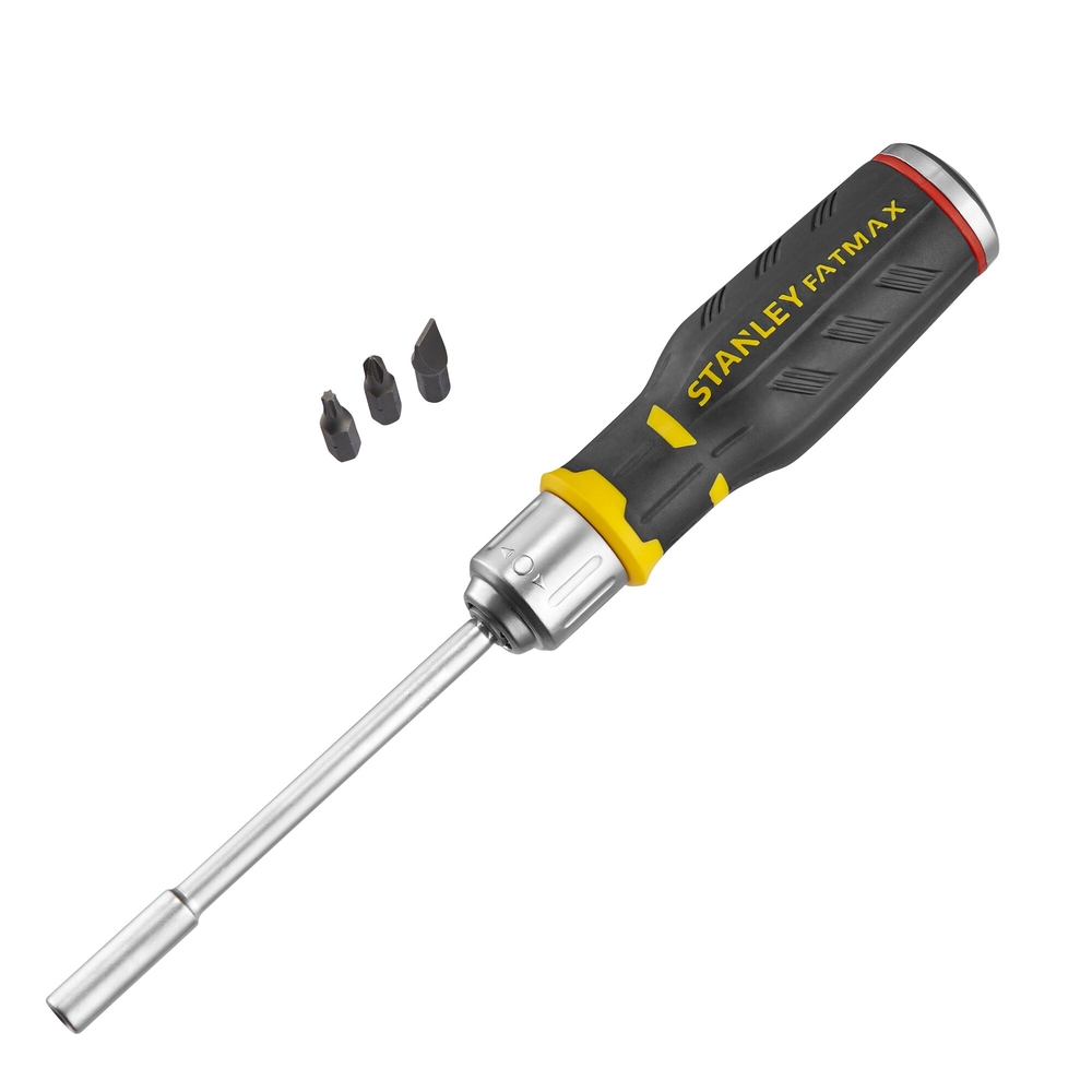 Tournevis porte-embouts à cliquet + 12 embouts - FMHT0-62690 - STANLEY FATMAX