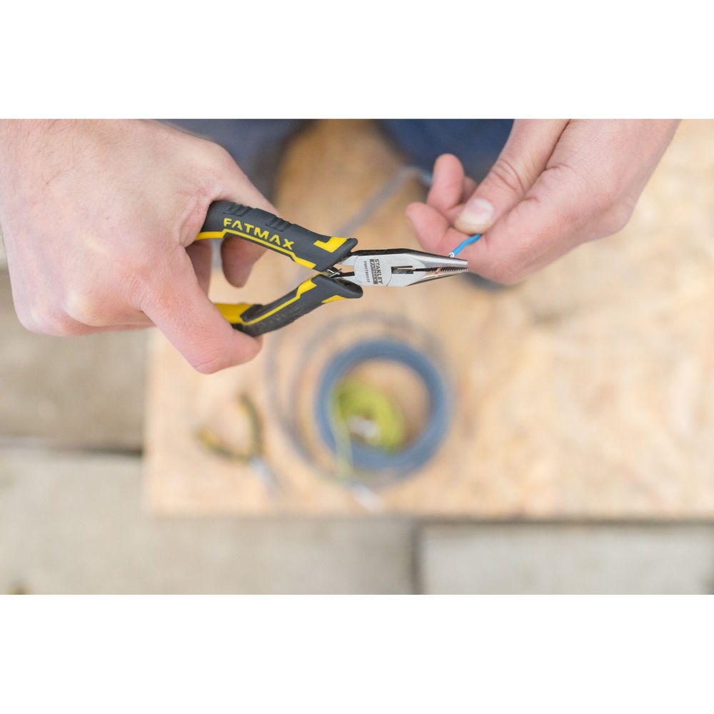 Mini pince à becs 1/2 ronds longs 120 mm - Fatmax - FMHT0-80517 - STANLEY FATMAX