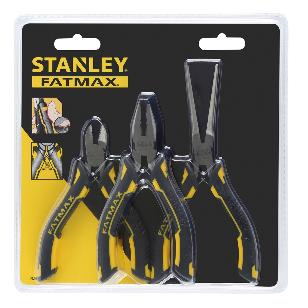 Jeu de 3 mini pinces - Fatmax - FMHT0-80524 - STANLEY FATMAX