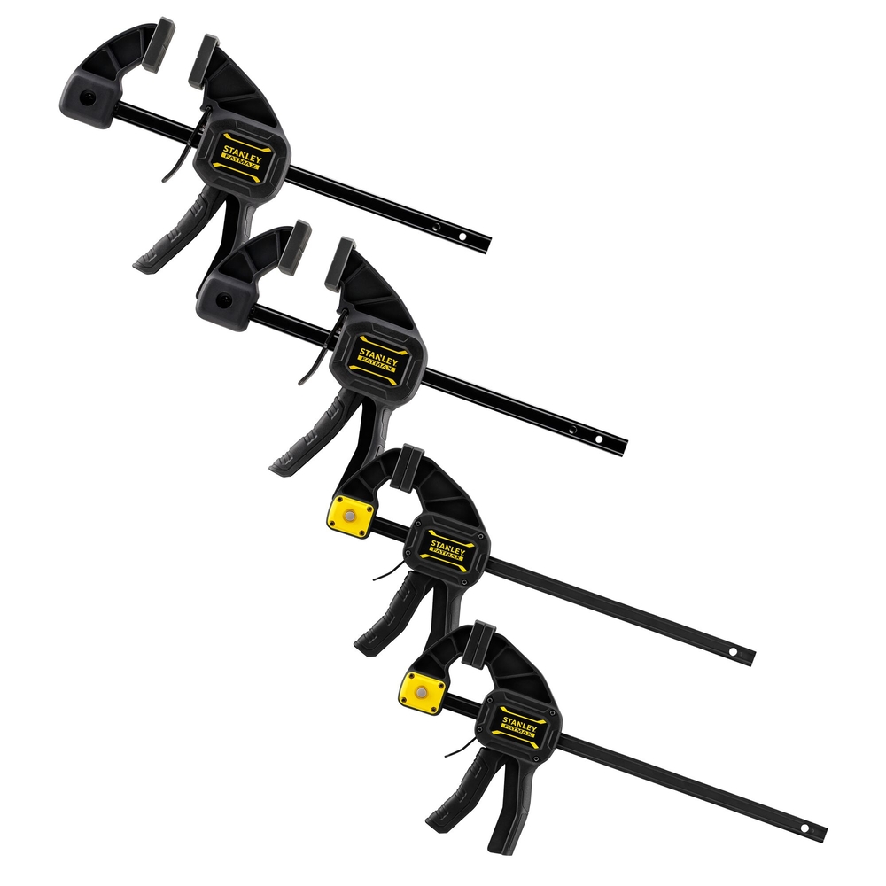 Lot de 4 serre-joints L 300 mm x 2 & M 150 mm x 2 - FMHT0-83243 - STANLEY FATMAX