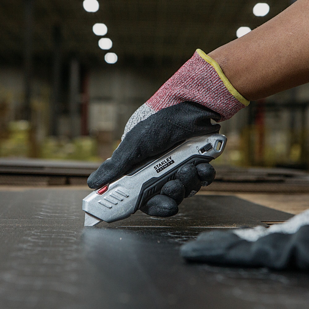 Couteau de sécurité métal à gâchette et lame auto-rétractable - Fatmax - FMHT10370-0 - STANLEY FATMAX