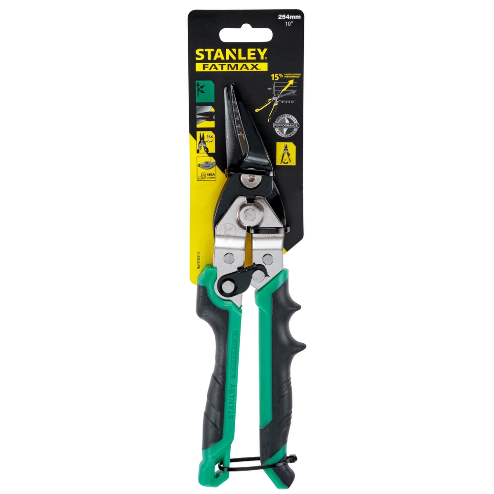 Cisaille aviation ergo 250 mm passe-franc droite - Fatmax - FMHT73557-0 - STANLEY FATMAX