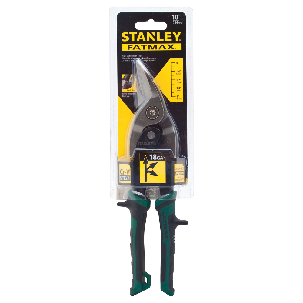 Cisaille aviation ergo 250 mm passe-franc droite - Fatmax - FMHT73557-0 - STANLEY FATMAX