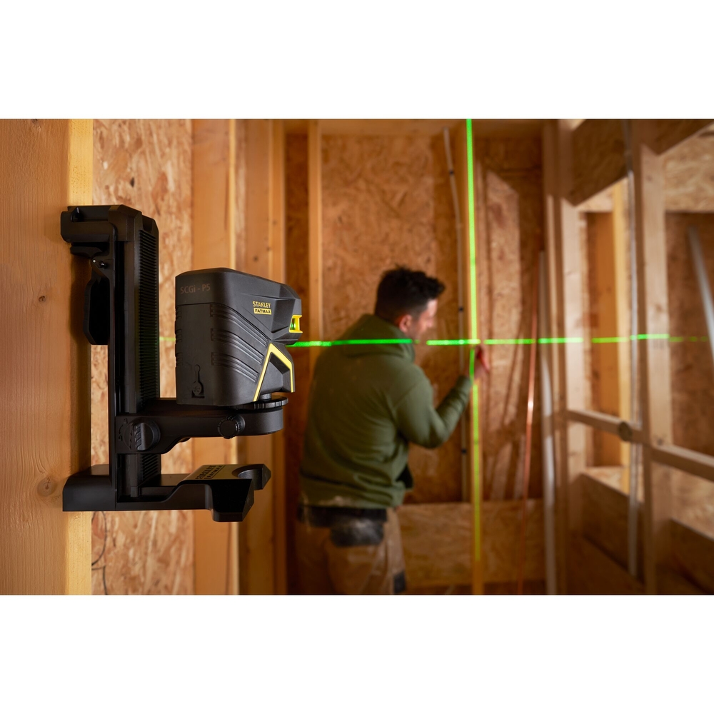 Niveau laser croix + 5 points SCPG5 (Li-ion) vert - Fatmax - FMHT77598-1 - STANLEY FATMAX