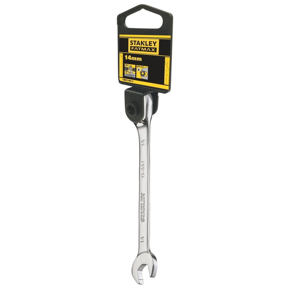 Clé mixte à cliquet réversible 14 mm anti-slip - Fatmax - FMMT13087-0 - STANLEY FATMAX