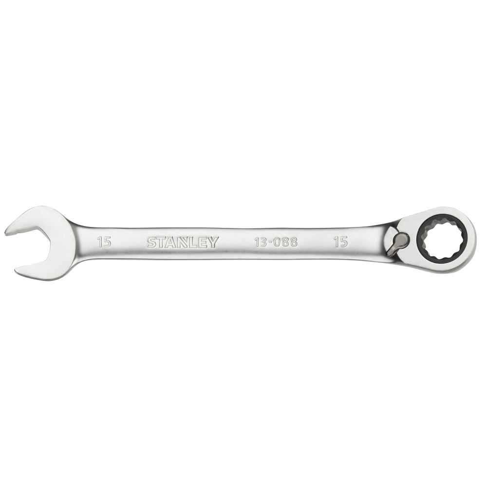 Clé mixte à cliquet réversible 15 mm anti-slip - Fatmax - FMMT13088-0 - STANLEY FATMAX
