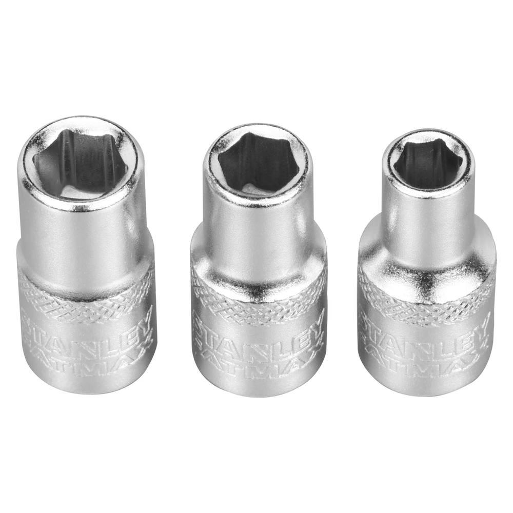 Jeu de douilles 1/4’’ 6 pans 5-6-7 mm - Fatmax - 3 pièces - FMMT17090-0 - STANLEY FATMAX