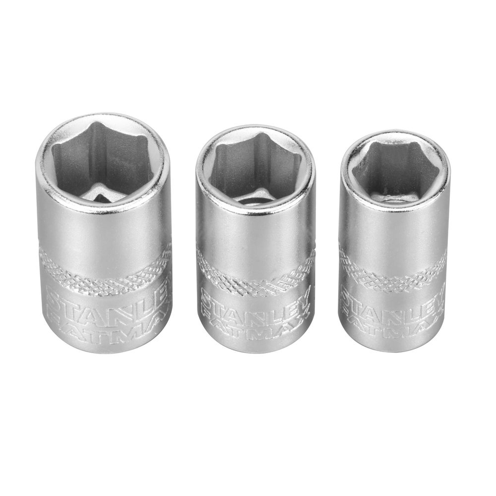 Jeu de douilles 1/4’’ 6 pans 8 - 9 - 10 mm - 3 pièces - FMMT17091-0 - STANLEY FATMAX