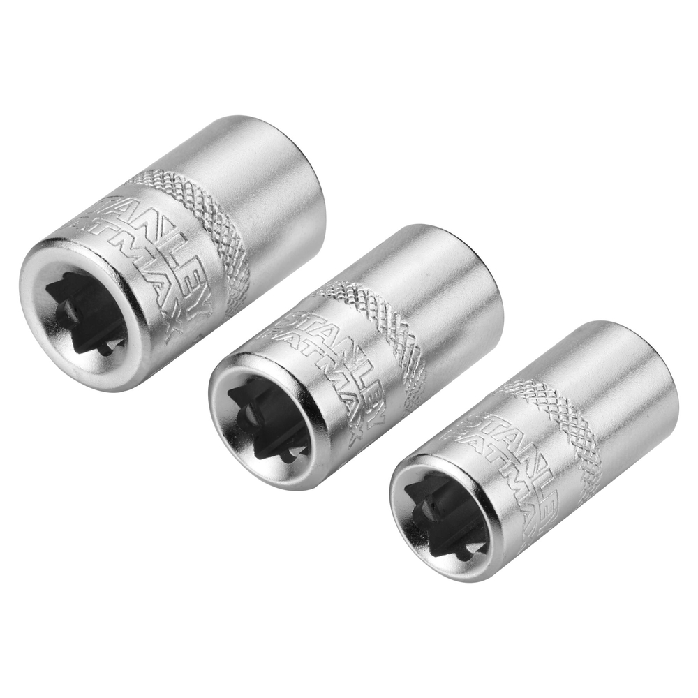 Jeu de douilles 1/4’’ 6 pans 8 - 9 - 10 mm - 3 pièces - FMMT17091-0 - STANLEY FATMAX