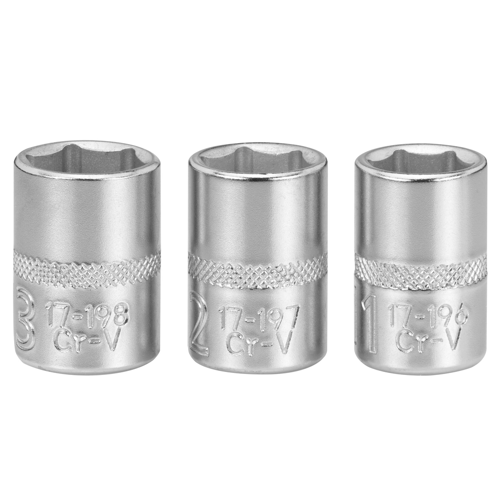 Jeu de douilles 1/4’’ 6 pans 11-12-13 mm - Fatmax - 3 pièces - FMMT17092-0 - STANLEY FATMAX
