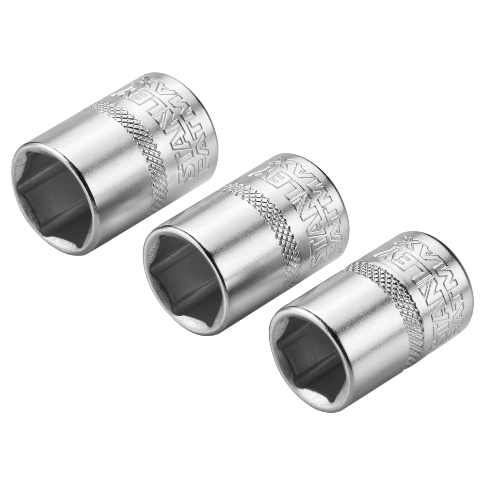 Jeu de douilles 1/4’’ 6 pans 11-12-13 mm - Fatmax - 3 pièces - FMMT17092-0 - STANLEY FATMAX