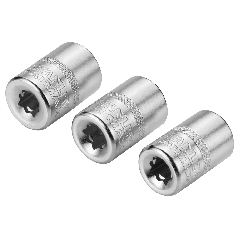 Jeu de douilles 1/4’’ 6 pans 11-12-13 mm - Fatmax - 3 pièces - FMMT17092-0 - STANLEY FATMAX