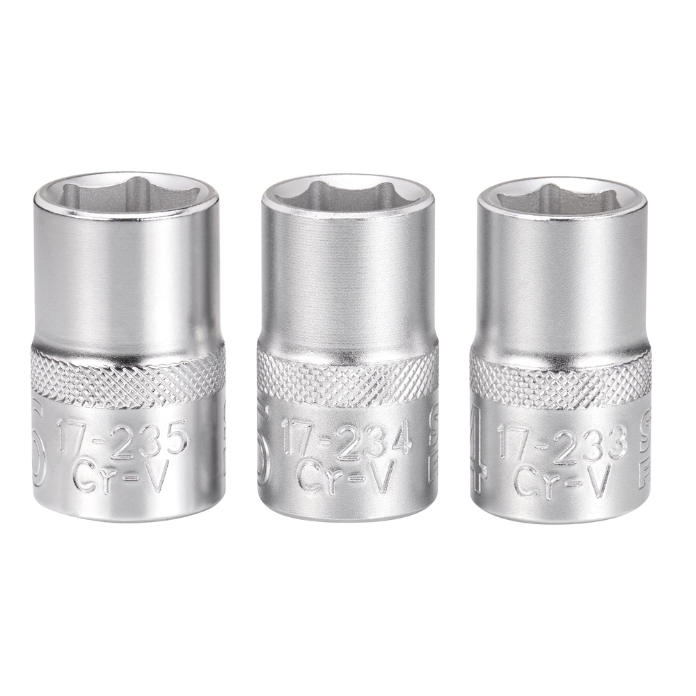 Jeu de douilles 1/2’’ 6 pans 14-15-16 mm - Fatmax - 3 pièces - FMMT17093-0 - STANLEY FATMAX