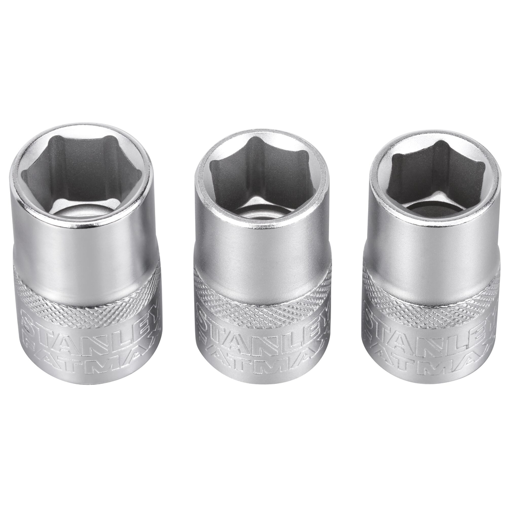 Jeu de douilles 1/2’’ 6 pans 14-15-16 mm - Fatmax - 3 pièces - FMMT17093-0 - STANLEY FATMAX