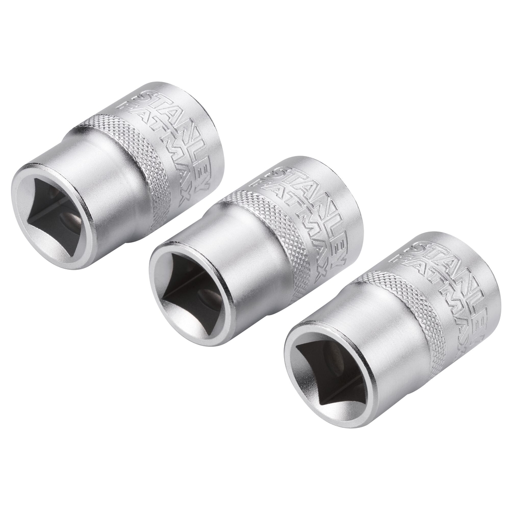 Jeu de douilles 1/2’’ 6 pans 17-18-19 mm - Fatmax - 3 pièces - FMMT17094-0 - STANLEY FATMAX