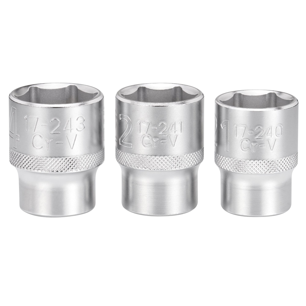 Jeu de douilles 1/2’’ 6 pans 21-22-24 mm - Fatmax - 3 pièces - FMMT17095-0 - STANLEY FATMAX