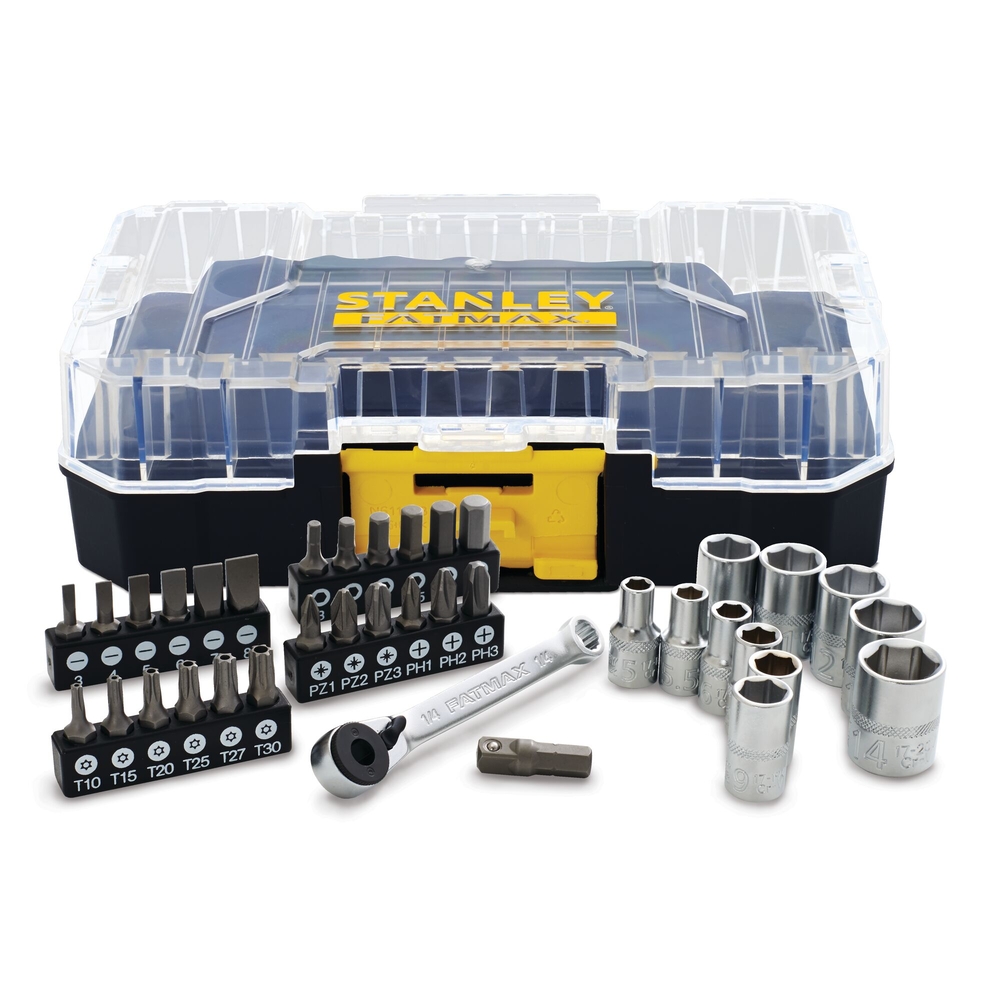 Coffret Stakbox S - 1/4’’ - jeu de 37 pièces - Fatmax - FMMT19101-0 - STANLEY FATMAX