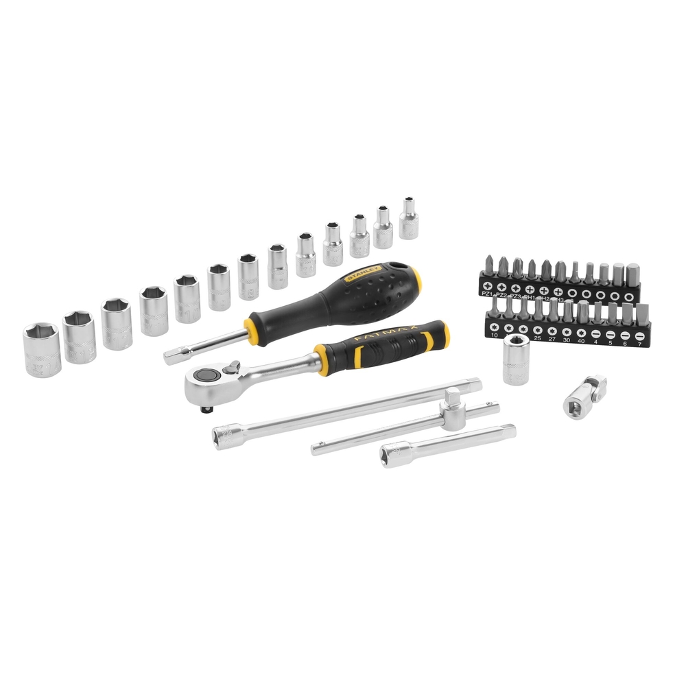 Coffret de douilles 1/4’’ - jeu de 42 pièces - Fatmax - FMMT82683-1 - STANLEY FATMAX