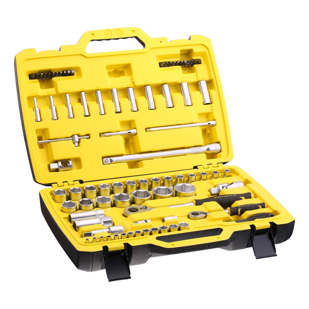 Coffret de douilles 1/4’’ + 1/2’’ - jeu de 81 pièces - Fatmax - FMMT82826-1 - STANLEY FATMAX