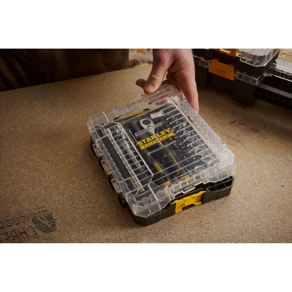 Coffret de douilles Stakbox M - 1/4’’ - jeu de 48 pièces - Fatmax - FMMT98101-0 - STANLEY FATMAX