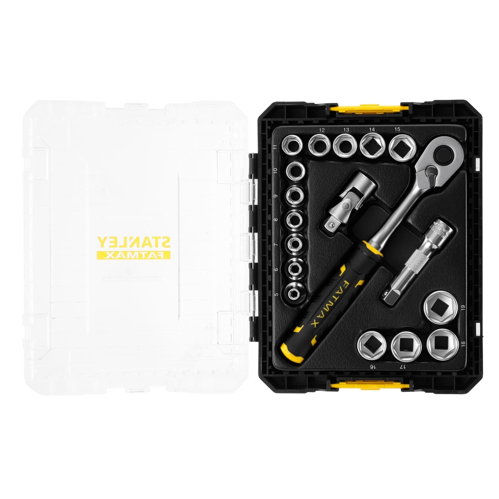 Coffret de douilles Stakbox M - 3/8’’ - jeu de 18 pièces - Fatmax - FMMT98102-0 - STANLEY FATMAX