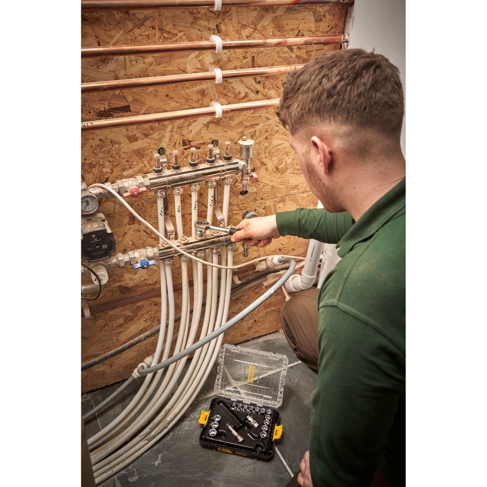 Coffret de douilles Stakbox M - 3/8’’ - jeu de 18 pièces - Fatmax - FMMT98102-0 - STANLEY FATMAX