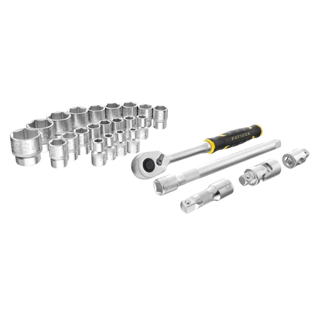 Coffret de douilles Stakbox L - 1/2’’ - jeu de 26 pièces - Fatmax - FMMT98103-1 - STANLEY FATMAX