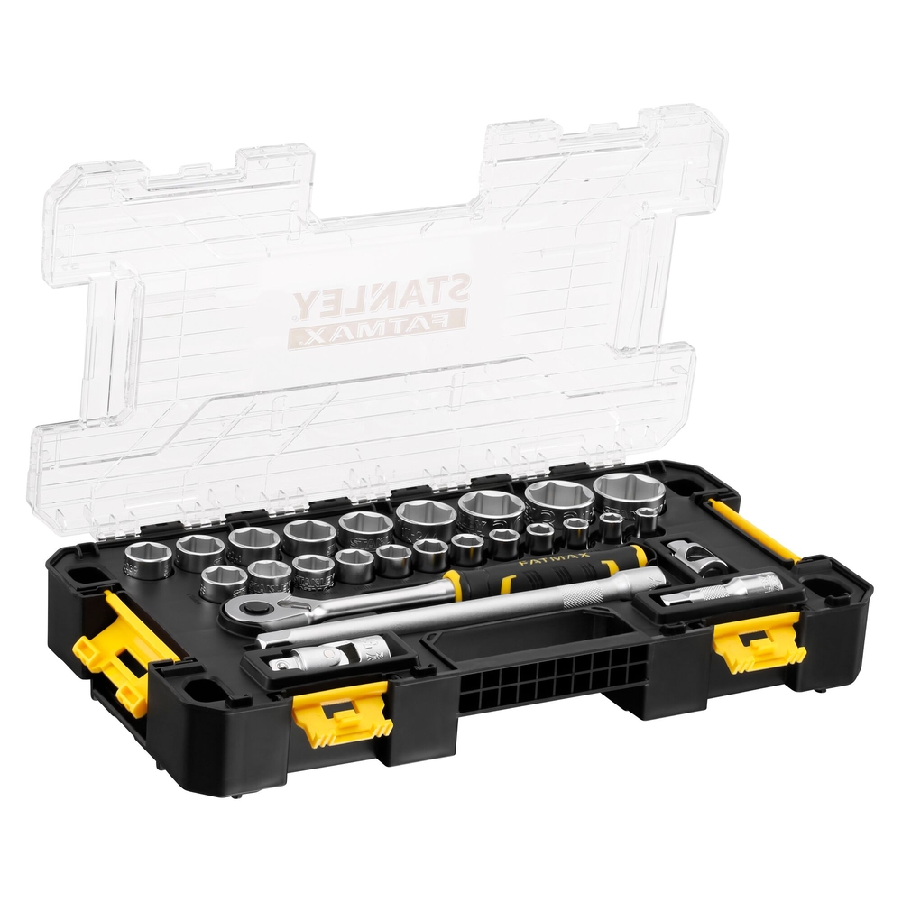Coffret de douilles Stakbox L - 1/2’’ - jeu de 26 pièces - Fatmax - FMMT98103-1 - STANLEY FATMAX