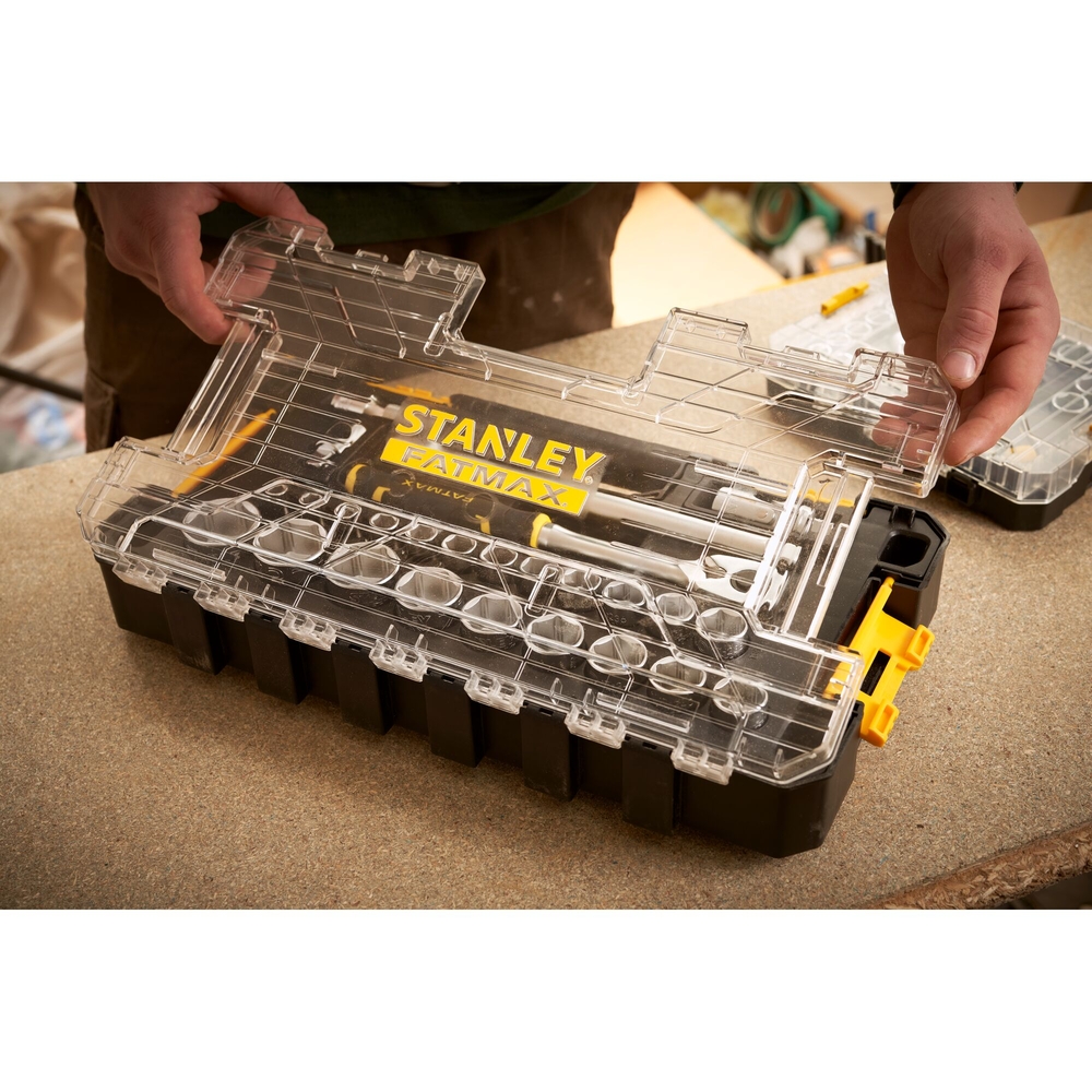 Coffret de douilles Stakbox L - 1/2’’ - jeu de 26 pièces - Fatmax - FMMT98103-1 - STANLEY FATMAX