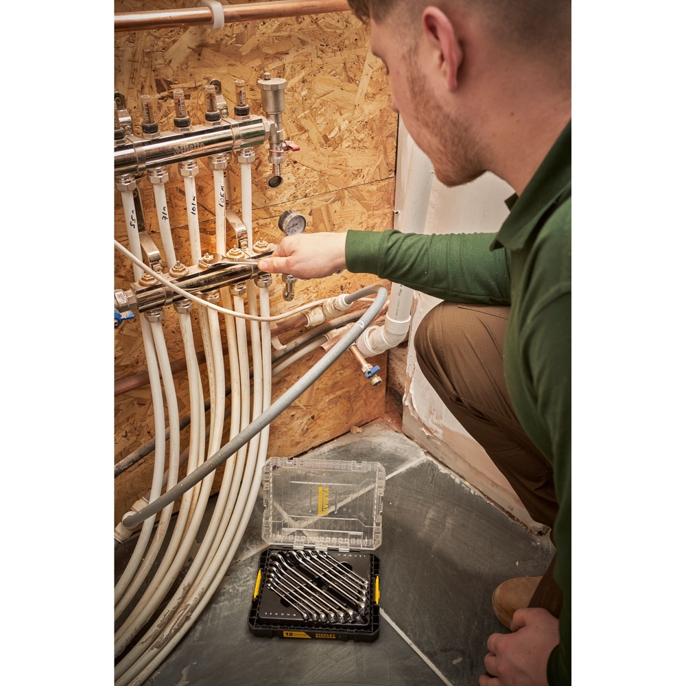 Coffret clés mixtes Stakbox M - jeu de 12 pièces - Fatmax - FMMT98104-0 - STANLEY FATMAX