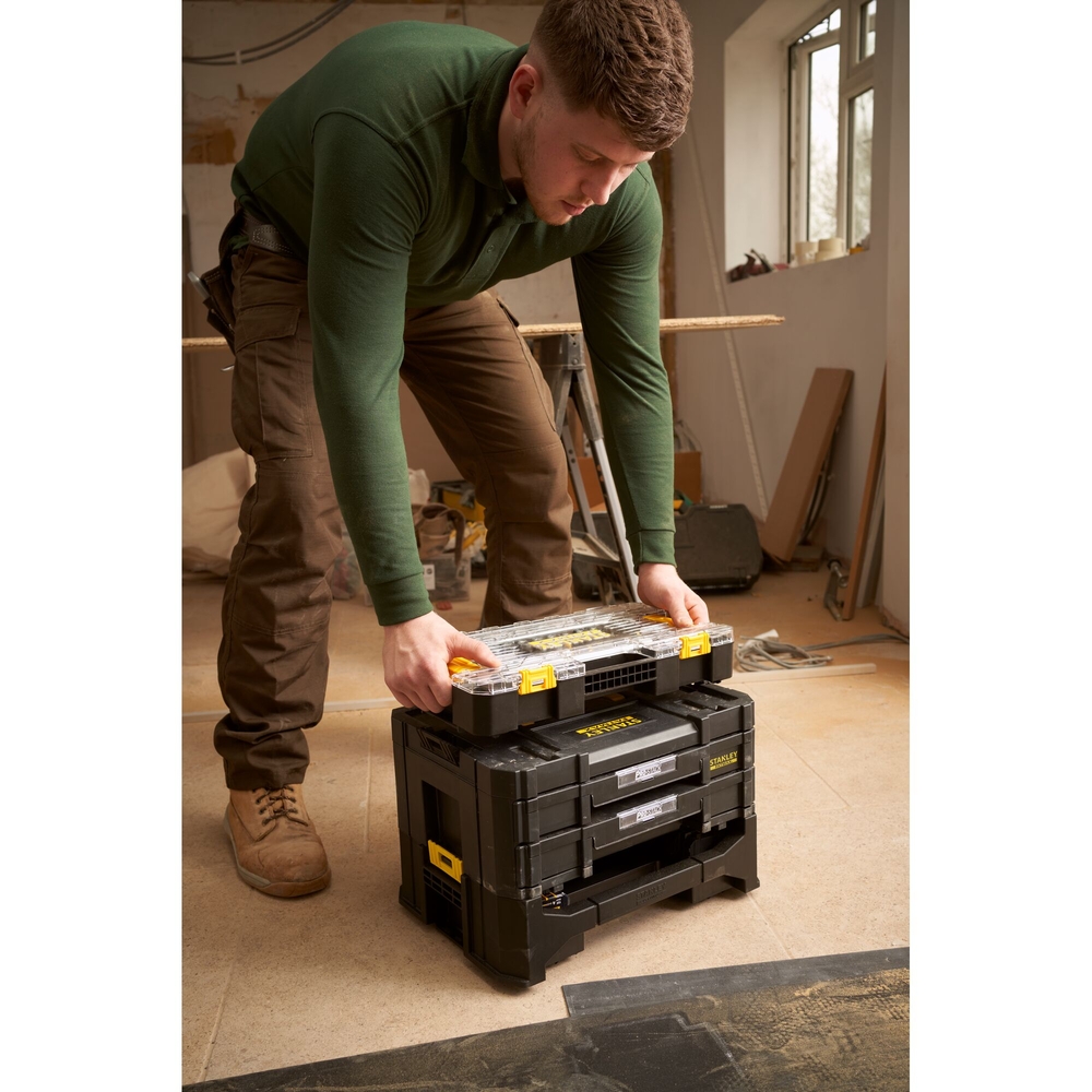 Coffret mixte Stakbox L - jeu de 44 pièces - Fatmax - FMMT98106-1 - STANLEY FATMAX