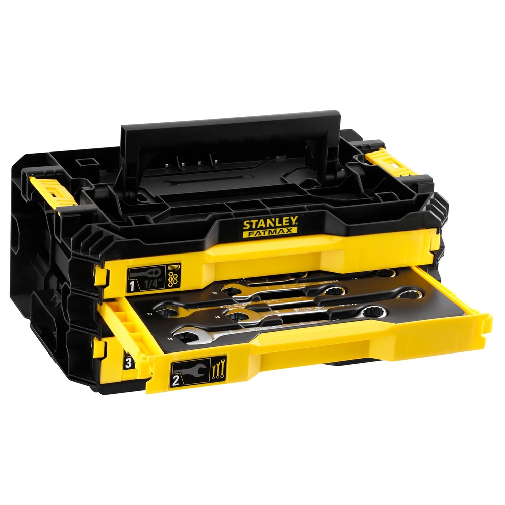 Boite 3 tiroirs outillée Pro-Stack™ - 126 pièces - FMMT98107-1 - STANLEY FATMAX