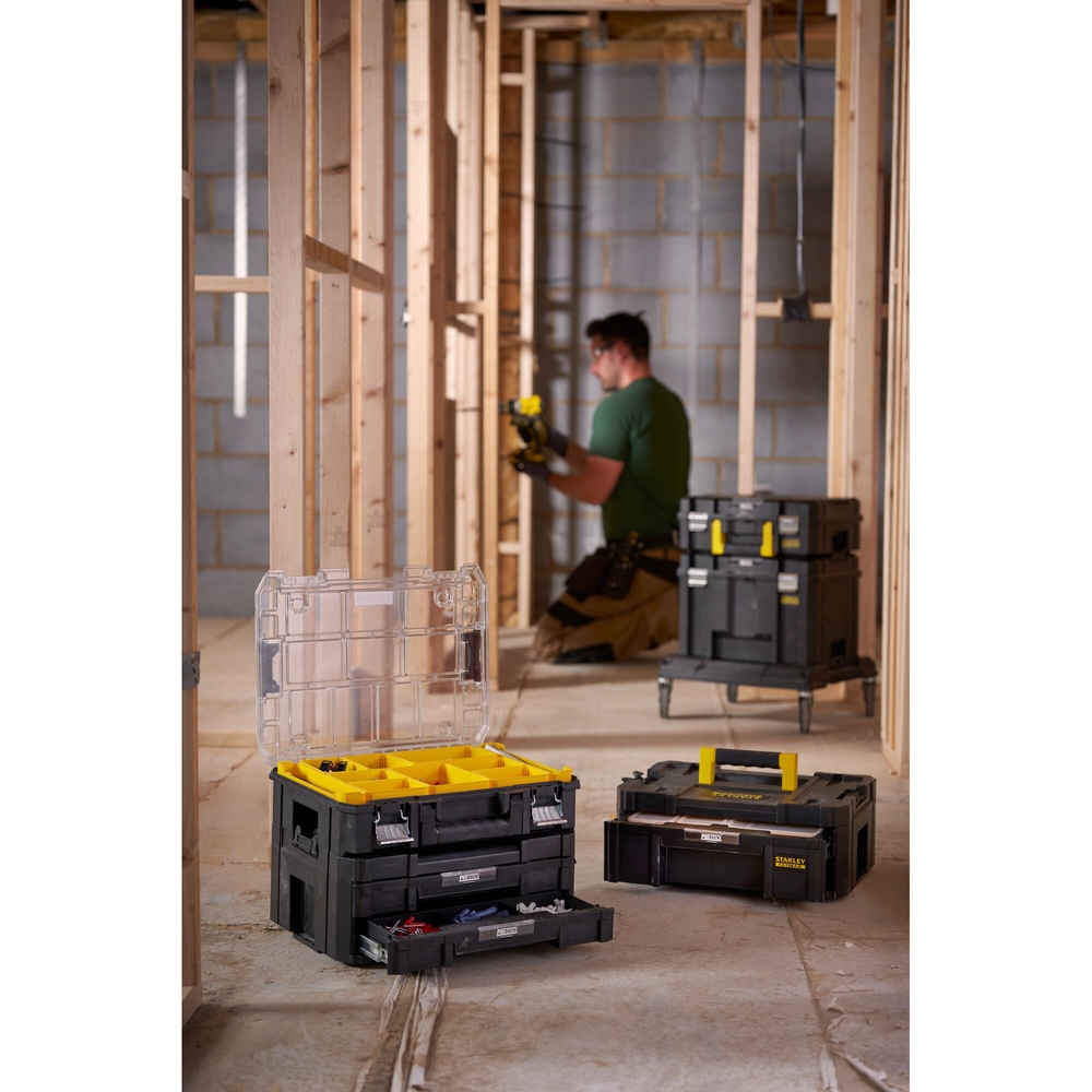 Mallette grand tiroir 6 casiers Pro-Stack™ - Fatmax - FMST1-71968 - STANLEY FATMAX